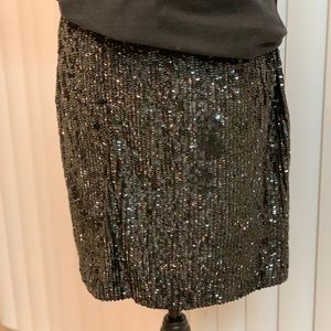 Banana Republic black sequins skirt size 12